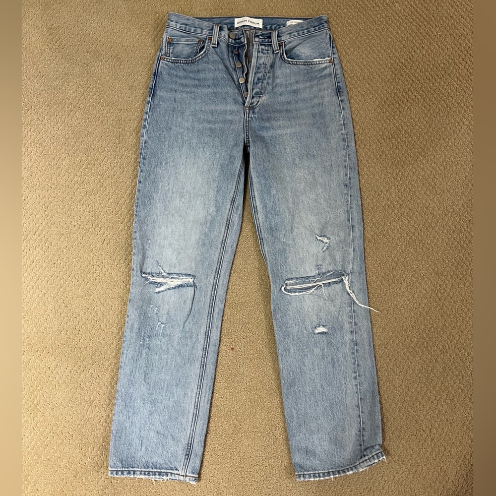 Denim Forum Joni High Rise Loose Ankle Jeans